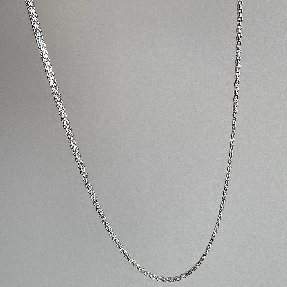Solid 925 Bismark Chain Necklace - Picture 5 of 5